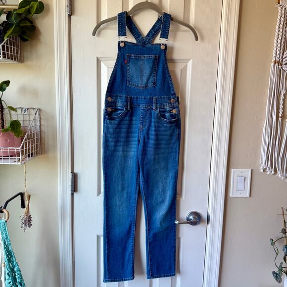 Levi's Denim Girlfriend Overalls Girls 8 - Picture 2 of 9